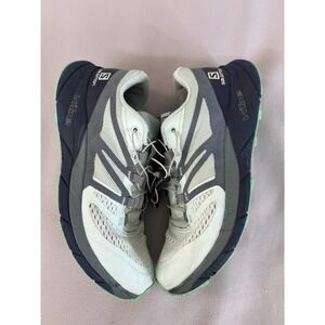 Running/ Trail Shoes Salomon Vibe Sense Ride 2 Women's Size 9 Blue‎ Aqua Gray